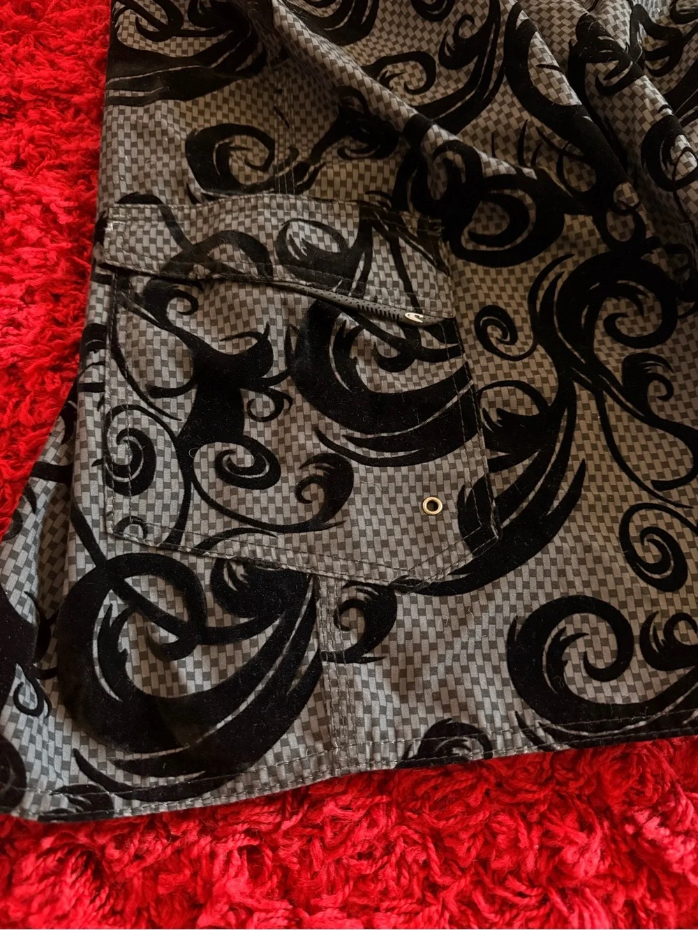 O'Neill Black & Gray Swirl Boardshort Skirt